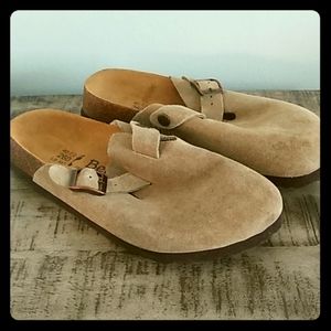 Birkenstock Betula tan clogs